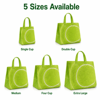 Sac fourre-tout écologique biodégradable en non-tissé, imprimé tennis, réutilisable, pour cadeaux, thème sportif, personnalisé, promotionnel, pour exposition