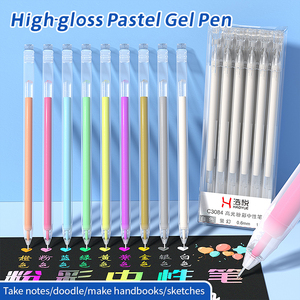 ปากกาเจลสีพาสเทลแบบเงาสูง |   สีมาการอง 9 สี, หัวปากกาขนาด 0.6 มม., หมึก<span class=keywords><strong>ประกาย</strong></span>วิบวับสำหรับกระดาษสีดำ, งานจดบันทึกและงานฝีมือ - Product Image 3