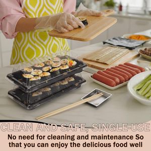 Wholesale Custom Transparent Luxury <b>Food</b> Grade Sushi <b>Box</b> Takeaway Sushi Packaging <b>Box</b> with Lid for <b>Japanese</b> Restaurant - Product Image 5