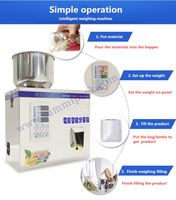 Machine de pesage et de remplissage semi-automatique de granulés de poudre 1-50g pour distributeur de grains de café pop-corn de noix