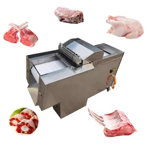 Lagos 냉동 돼지 절단 지방 자동 닭 절단 기계 고기 슬라이스 컷 기계 전기 고기 커터