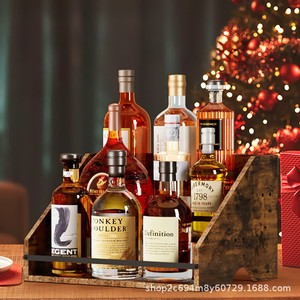 Wooden Multi Layer Liquor Display Rack Solid Wood 3 Tier <b>Bar</b> Counter Spirits Storage <b>Shelf</b> Desktop Organizer - Product Image 3