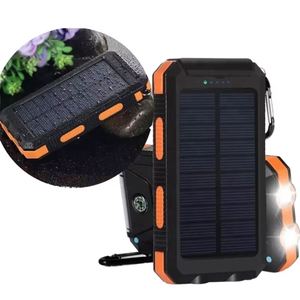 Banco de Energía Solar Impermeable de 20000 mAh con Doble USB y Soporte - Entrada Tipo-C y DC, Batería de Litio Polímero, Protección Contra Sobrecargas - Product Image 4