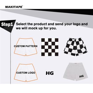 Shorts de basket-ball pour hommes en maille unie, à séchage rapide, avec logo personnalisé, 5 pouces d'entrejambe, 2022 - Product Image 2