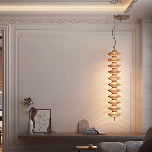 Zen-inspired Rattan Pendant <b>Light</b> 96cm 108cm 216cm Long Six-head Chandelier For Home <b>Dining</b> Room Energy-saving Lamps - Product Image 5