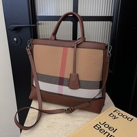 Sac fourre-tout à bandoulière en PU grande capacité pour femme, avec fermeture éclair, rayures verticales, doublure en polyester haut de gamme, style luxe léger, été.812