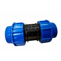 Raccord de compression à surface lisse en plastique, prix d'usine, pour tuyauterie de plomberie
