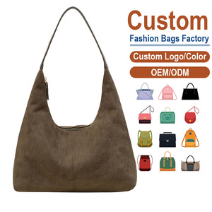 Bolso de Hombro de Cuero PU Esmerilado de Gran Capacidad para Mujer, Bolso Tote Versátil y Moderno de Cuero Sintético con Cremallera, Directo de Fábrica - Product Image 1