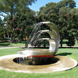 Fontaine en acier inoxydable Caractéristique de l'eau <span class=keywords><strong>Paysage</strong></span> Sculpture Décor Mode Métal Artisanat Ornement de Noël Technique de soudage - Product Image 4