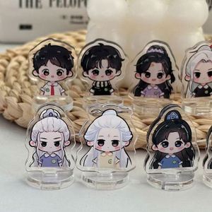 Acrylic <b>Keychain</b> Custom-made Creative Cartoon Engraved Stand Sign Key Hanger Decoration Animation Star Peripheral Customization - Product Image 6