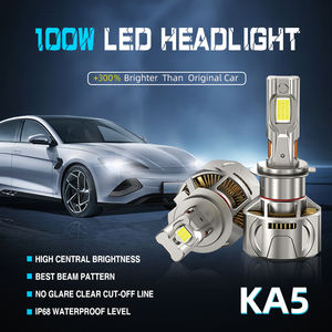 SFIDA KA5 100 vatios 6000K bombilla de faro LED para coche, caja personalizada, 2 años de garantía, luces de alta potencia LED H7, bombillas LED H4 - Product Image 3