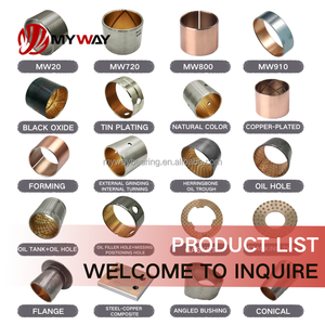 MYWAY High Precision Low Friction Steel-Backed Bronze Powder OEM Bimetallic Bearing Sleeve 0.01mm Tolerance <strong>Bushes</strong> - Product Image 2