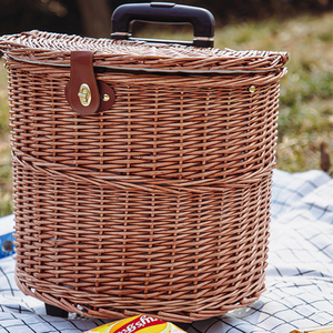 100% fatto a mano <span class=keywords><strong>grandi</strong></span> cestini <span class=keywords><strong>in</strong></span> <span class=keywords><strong>vimini</strong></span> scatole/cestini da Picnic Set di <span class=keywords><strong>cesti</strong></span> intrecciati - Product Image 5