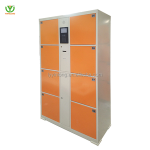 YL Thông Minh Lưu Trữ 8-Cửa Thép Locker Với Pin & Bar Mã Hệ Thống Thông Minh Điện Tử Locker Hộp Công Nghệ Cao Tủ - Product Image 2