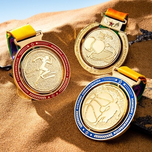 Médailles en métal électroplaqué sur mesure, plaques de championnat personnalisées, marathon, basketball, football, badminton, événements sportifs - Product Image 1