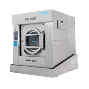 Lave-linge commercial autonome en acier inoxydable 304, grande capacité 100KG 130KG, entièrement automatique, à grande vitesse de rotation et à bascule - Product Image 4