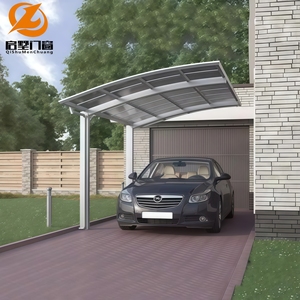 Abri de voiture pliable en alliage d'aluminium pour une seule voiture avec couverture en PVC, design moderne et minimaliste, abri extérieur imperméable pour allée de maison - Product Image 4