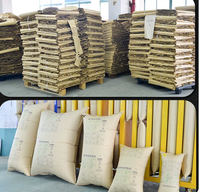 Sacs gonflables personnalisés en papier kraft résistant pour le remplissage de vide, coussinets d'air à forte capacité de charge pour conteneurs maritimes
