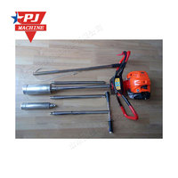 Échantillonneur de sol portable pour une personne Petite perceuse de sol essence-électrique Équipement d'inspection de la structure du sol des terres agricoles