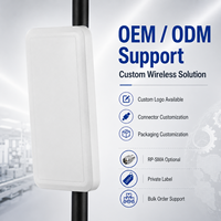 Antena WiFi 2.4G de 18dBi de Alta Ganancia, Antena Direccional de Panel para Exteriores de Largo Alcance, Antena WLAN AMXW-2400-18B