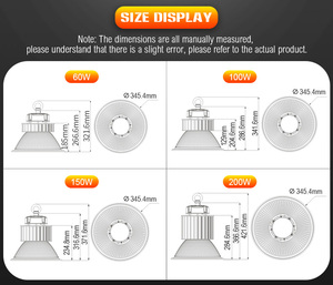 Venta al por Mayor de Lámparas Industriales de Alta Potencia de 100w para Interiores, Talleres, Almacenes, Gimnasios, Iluminación de 150w 200W - Product Image 3