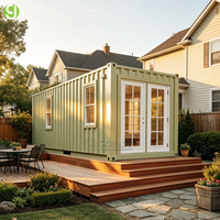 Structure en acier préfabriquée Goeasy, design modulaire de luxe pour les résidences et les centres de villégiature en bord de mer, maison modulaire en conteneur