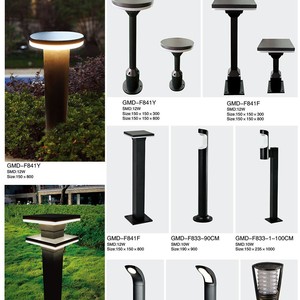 Lámpara de jardín LED GMD SP550C E27 de 800 mm de altura, de aleación de aluminio, para iluminación exterior de patios y caminos. - Product Image 2