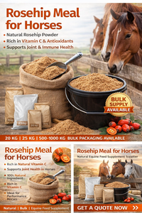Poudre de rose musquée traditionnelle broyée à basse température, riche en vitamine C, conserve les antioxydants, matière première pour la récupération des chevaux et le bien-être quotidien des chiens - Product Image 5