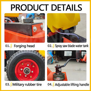 Opération simple de la tête de Pile de béton d'essence électrique haute puissance scie la découpeuse d'asphalte de lit découpeuse de roche de pierre - Product Image 3