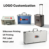 Valise de transport rigide Everest en aluminium, grande capacité, pour appareil photo, outils, avec mousse de protection, antichoc, anti-poussière, verrouillable, OEM
