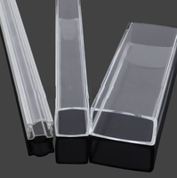 Tubes carrés en acrylique écologiques, robustes, optiquement transparents, résistants aux chocs, de qualité professionnelle, entièrement personnalisables