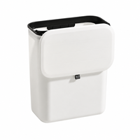 Vente en gros : Poubelle de cuisine suspendue avec couvercle à double ouverture pour porte d'armoire, personnalisable avec votre logo, OEM ODM, poubelle murale