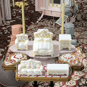 Juguetes de decoración de resina lindo Micro paisaje ornamento Mini muñecas miniatura casa de muñecas lámpara cama silla sofá gabinete piano guitarra ordenador - Product Image 1