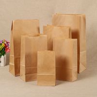 Sac en papier d'emballage personnalisé Sac en papier kraft Sac à pain Toast Boulangerie Emballage alimentaire