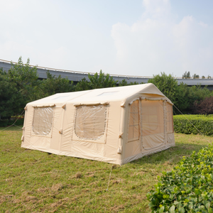 Tente de camping portable légère et imperméable à quatre saisons, en tissu Oxford, double chambre, gonflable, automatique, sur mesure, 17,28 pouces - Product Image 1