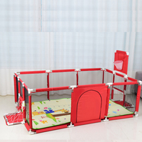 Clôture de parc pliable réglable pour bébé avec garde-corps de sécurité amovible pour les tout-petits rampants à l'intérieur