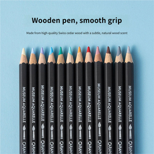 Ensemble de crayons de couleur hydrosolubles CARAN D'ACHE Série Musée, 40 couleurs, pour étudiants et débutants, pour le dessin artistique - Product Image 4