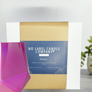 Vela perfumada con aroma a rosa de No Label Candle Company, 16 oz, mecha de madera, hecha a mano, cera de soja y coco totalmente natural, forma de flor, decoración para el hogar - Product Image 4