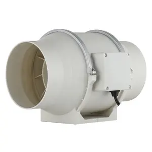 Inline Mixed Flow Duct Fan Hydroponic for Grow Tent and Greenhouses Silent Extractor Fan 5 Inches