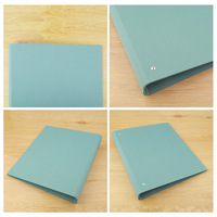 Carpeta de Anillas Morandi de Doble Capa con Tapa de Tela de Color Sólido, 3 Anillas, A5, Cuaderno de Hojas Sueltas, Tapa Dura, para Documentos de Oficina