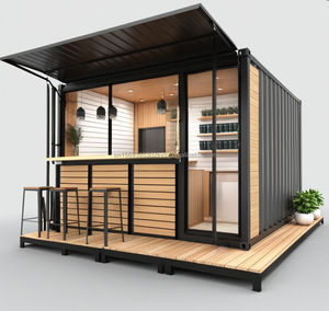 Casa Prefabricada en Contenedor de 20 pies, Estilo Granero de Apple, Oficina Moderna para Jardín, Oficina de Madera Nueva de Una Pieza, Almacén Ecológico con Energía <span class=keywords><strong>Solar</strong></span> y Baño - Product Image 3