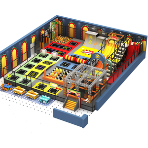 Factory <span class=keywords><strong>Pokiddo</strong></span> Sports Indoor Trampoline Park 4 en 1 Función múltiple Adultos Niños Ejercicio Play Park Kids Playground - Product Image 1