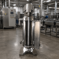 ZONELINK Pemisah Sentrifugal Tubular Kecepatan Tinggi Kelas Profesional dengan Bantalan & Motor Kapasitas 1200kg/jam untuk Industri Kimia