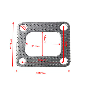 Juego de 5 Juntas de Admisión de Aluminio Poyracing para Turbo T2 T25 T28, Color Plateado - Product Image 5