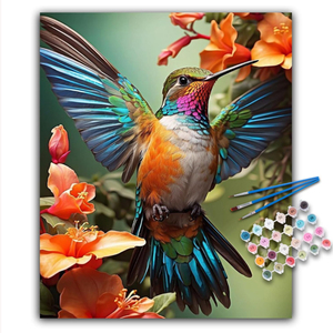 Moderne Diy <span class=keywords><strong>Painting</strong></span> Kit-Verf Hond In Bloemen Landschap Op Nummer Milieuvriendelijk Canvas Met Digitaal Printen - Product Image 6