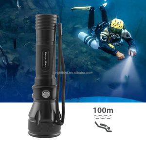 Bright Bird Tragbare Hochleistungs-Aluminium-Taucht aschen lampe Lumen Wasserdichte IP68-Tauch-Unterwasser-LED-Taschenlampen - Product Image 1