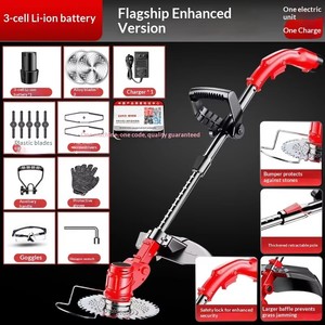 Rechargeable Lithium <b>Battery</b> Garden Tools 21V/<b>24V</b>/36V DIY Grade Handheld Cordless Power String Trimmer Grass Knife MDS-714 21V L - Product Image 3