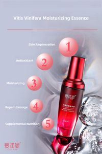 Serum Wajah ekstrak anggur murni, esens pencerah kulit pelembab, Serum Wajah Hyaluronic murni Anti Penuaan Perawatan Kulit - Product Image 5