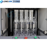 Machine de soufflage de bouteilles PET à grande vitesse 4 cavités de 10 ml à 1,5 L avec chargeur automatique de préformes, machine à bouteilles d'eau en plastique LONES