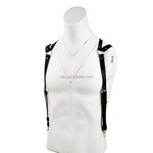 Sacknove ชุด50010ปาร์ตี้กางเกงหนังสำหรับผู้ชายสายรัดหน้าอกแฟชั่นเกย์ - Product Image 6